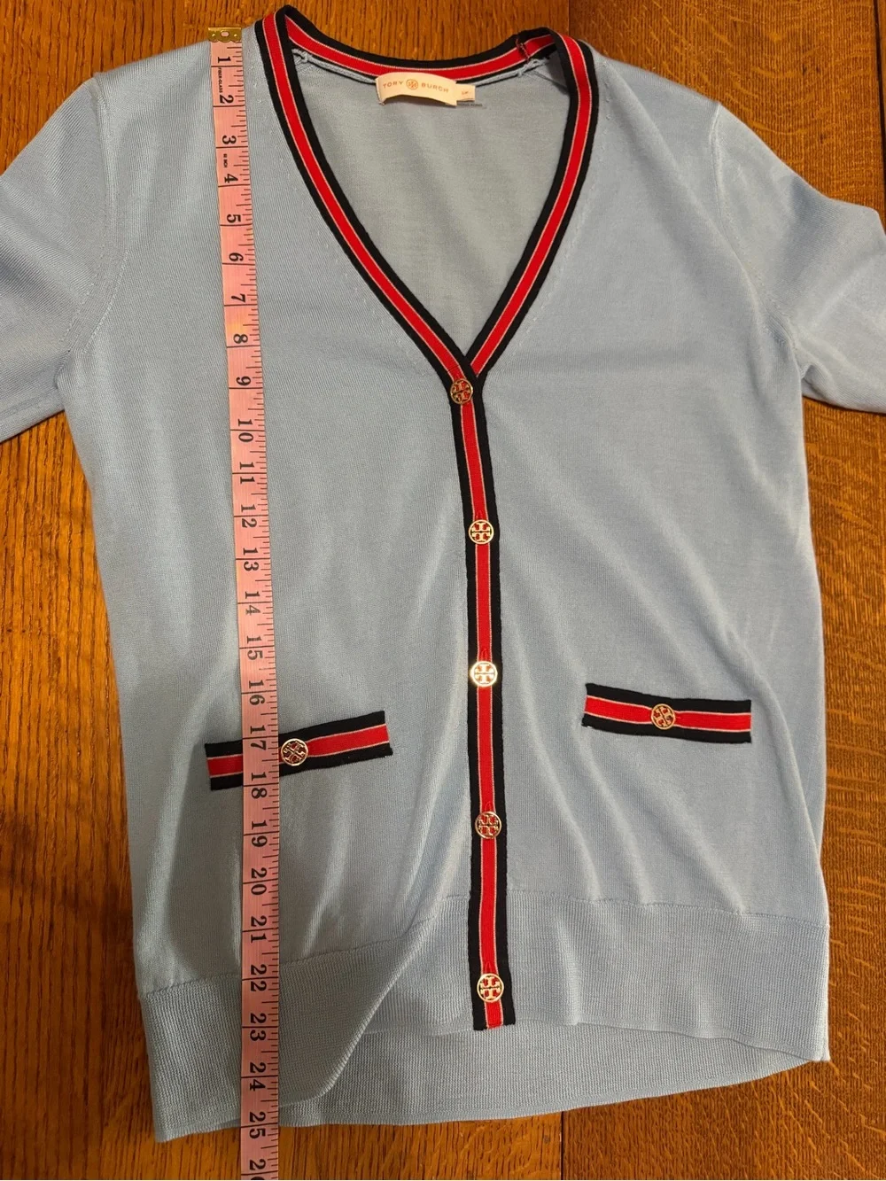 Tory Burch |‎ Madeline Colorblock Merino Wool Cardigan